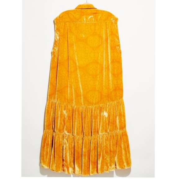 Free People On My Mind Velvet Maxi NWT Fall Gold - Picture 3 of 9